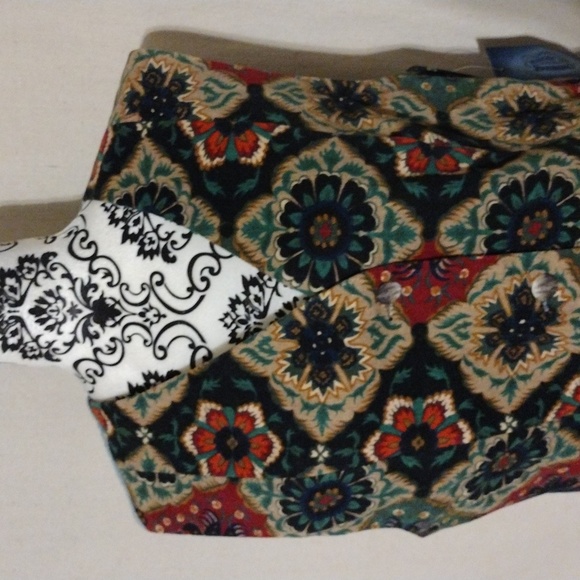 VTG Cambridge Dry Goods Denim Floral Vest Sz 14 Boho Country Western NWT Cinch - Picture 2 of 8